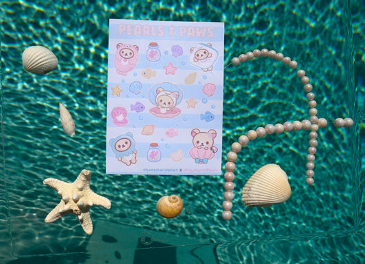 Pearls & Paws Sticker Sheet